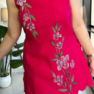 hand painted cutwork coords