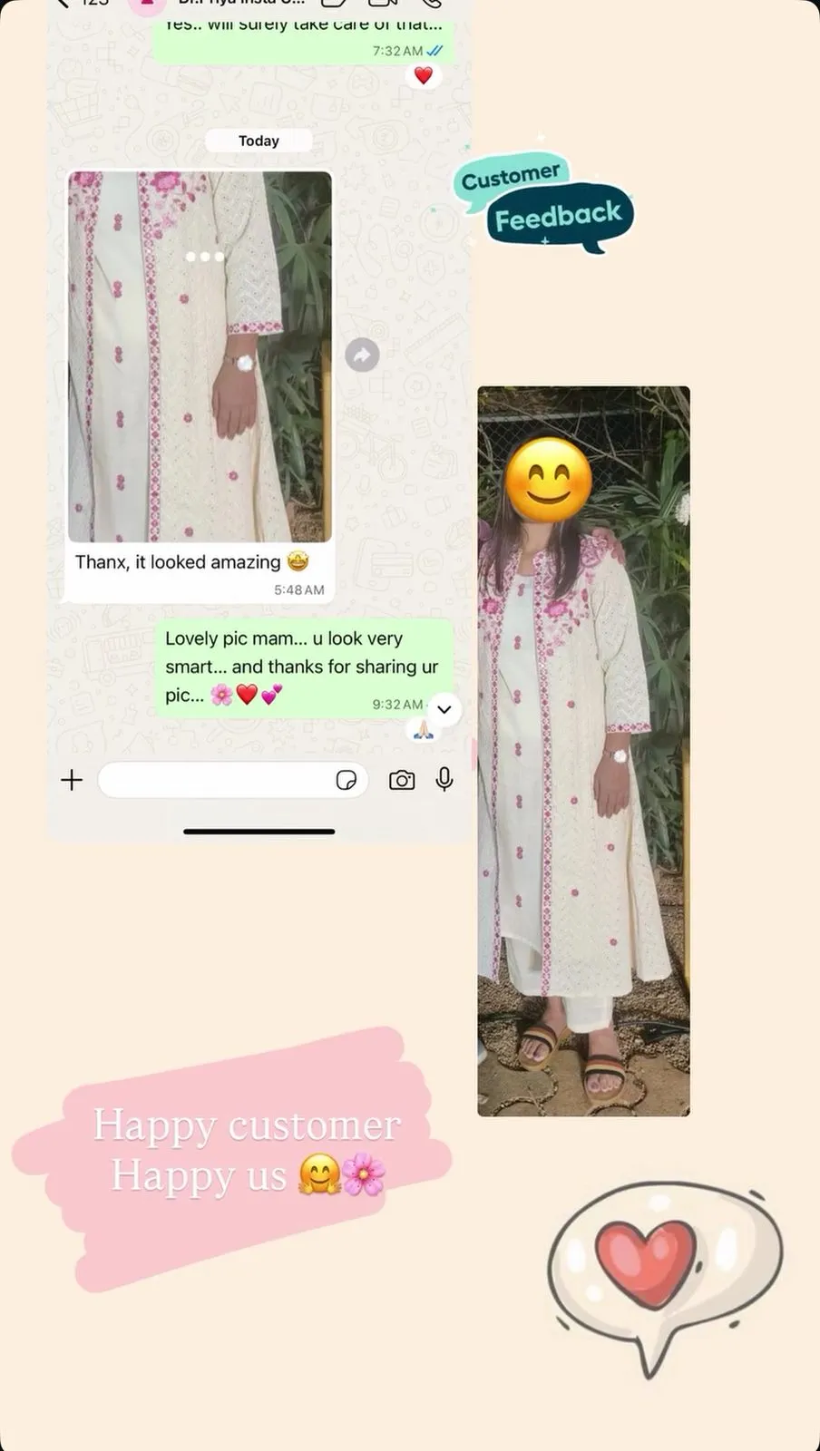 Screenshot of a KalaMohini customer review