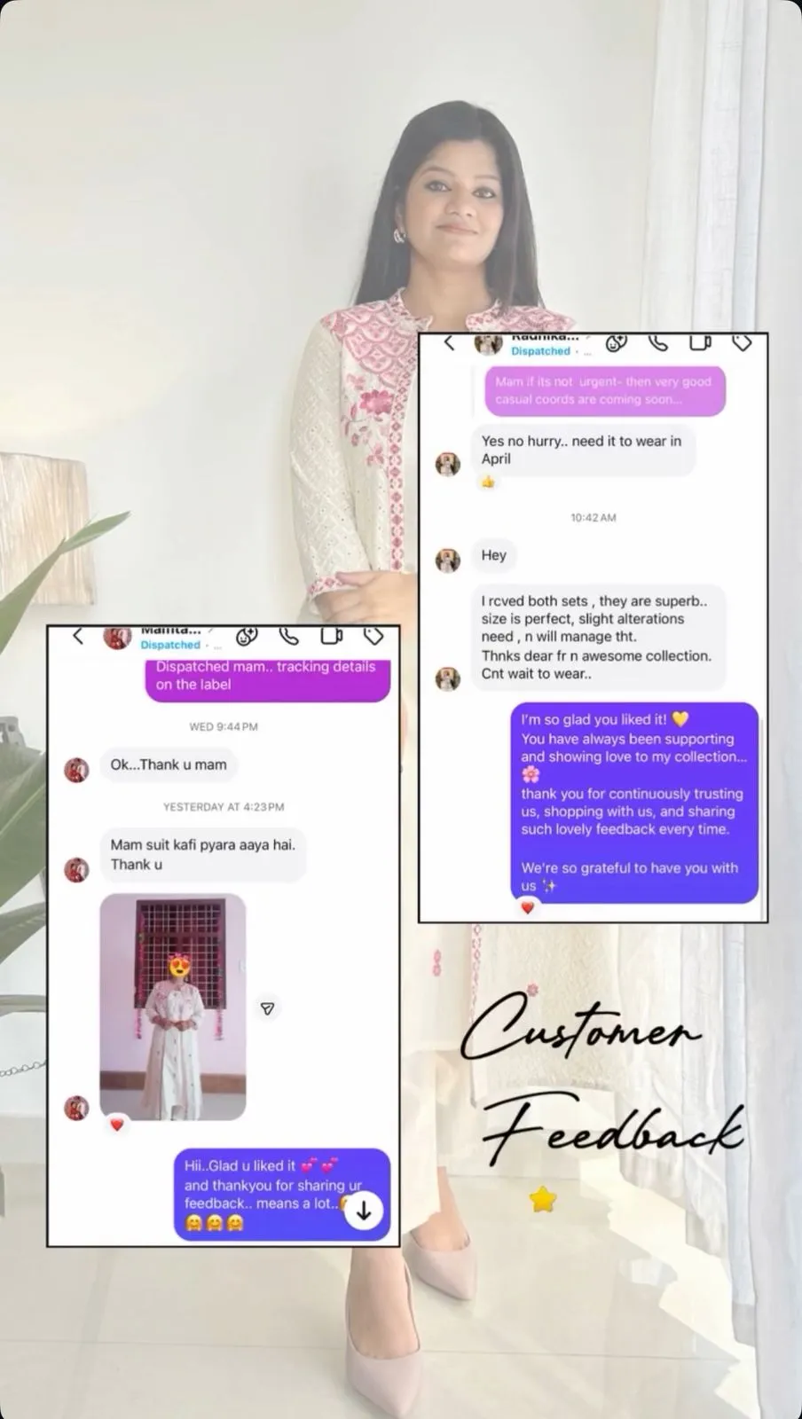 Screenshot of a KalaMohini customer review