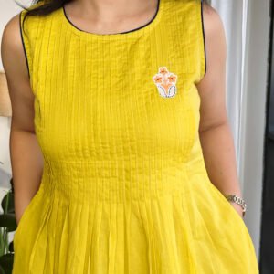 mustard yellow mul votton